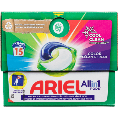 Ariel Vloeibaar wasmiddel allin1 pods color