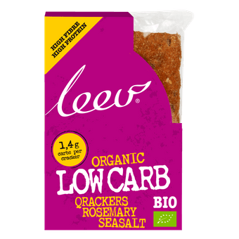 Leev Qrackers lowcarb rozemarijn