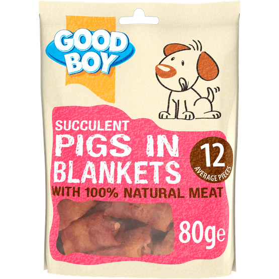 Foto van GOOD BOY Hondensnacks pigs in blankets op witte achtergrond