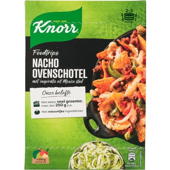 Foto van Knorr Wereldgerecht nacho chili op witte achtergrond