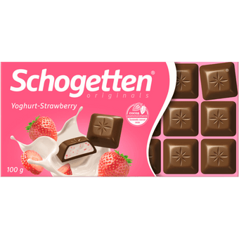 Schogetten Chocoladereep yoghurt-strawberry