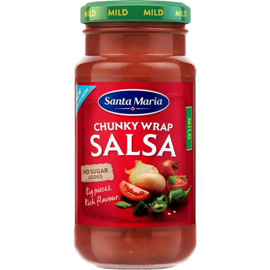 Foto van Santa Maria Wrap salsa mild op witte achtergrond