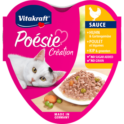 Vitakraft Kattenvoer poesie kip en groente in saus