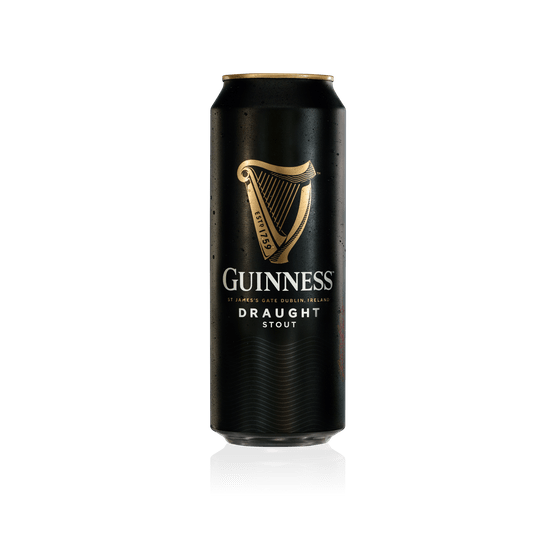 Foto van Guinness Stout draught op witte achtergrond