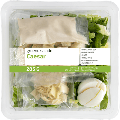 Groene salade caesar mix