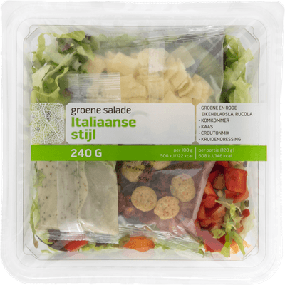  Groene salade Italiaanse stijl
