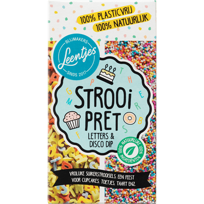 Leentjes Strooi pret letter disco dip