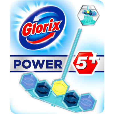 Glorix Toiletblok power turquoise water