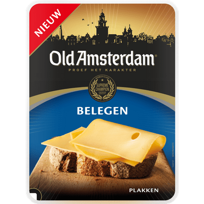 Old Amsterdam Belegen plakken 48+
