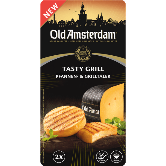 Foto van Old Amsterdam Tasty grill 2 stuks op witte achtergrond