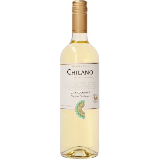 Foto van Chilano Chardonnay op witte achtergrond