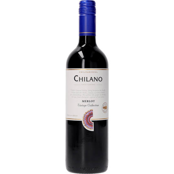 Foto van Chilano Merlot op witte achtergrond