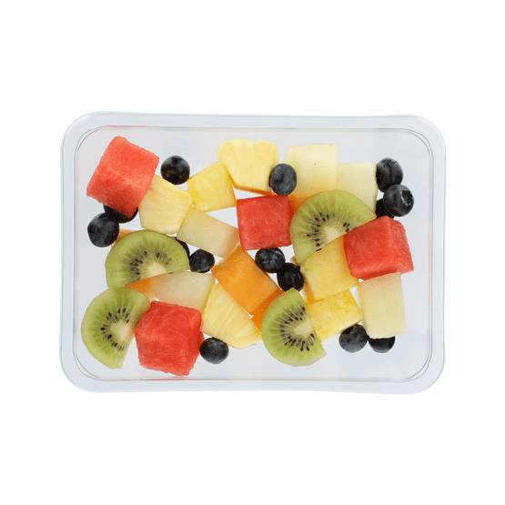 Foto van 1 de Beste Fruitsalade op witte achtergrond
