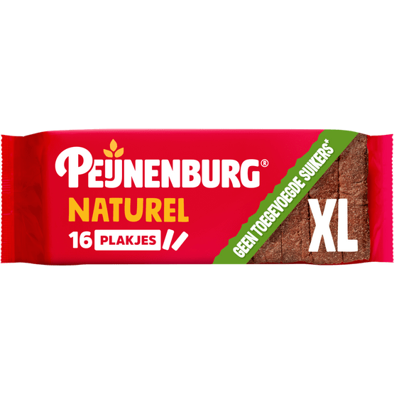 Foto van Peijnenburg Ontbijtkoek naturel geen toegevoegde suiker op witte achtergrond