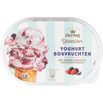 Hertog Ijs yoghurt bosvruchten