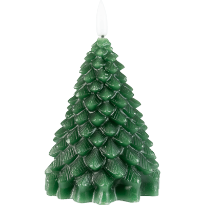  Kerstboom kaars led timer 11cm