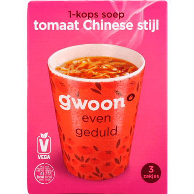 G'woon Chinese tomatensoep 1-kops