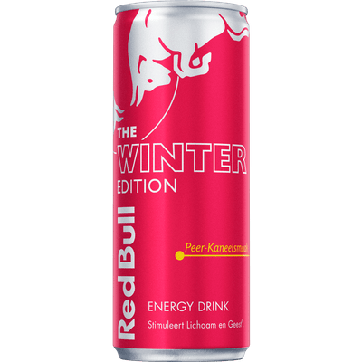 Red Bull Energy drink winter edition peer kaneel