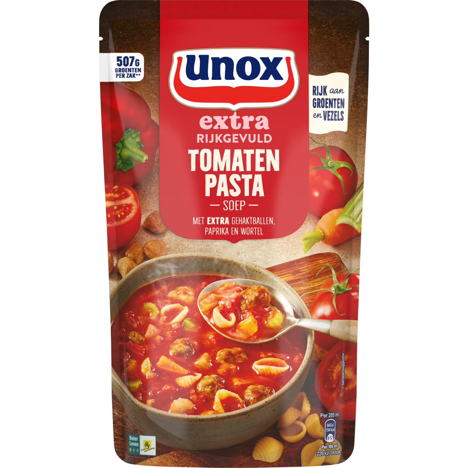 Unox Tomatenpasta Soep Extra Rijkgevuld