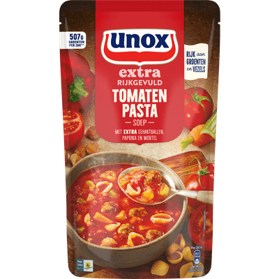 Unox Tomatenpasta soep extra rijkgevuld
