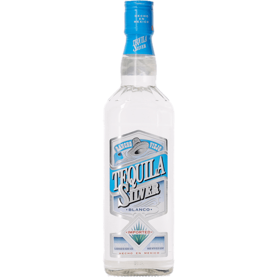 Foto van Tequila silver op witte achtergrond