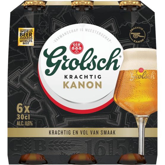 Foto van Grolsch Kanon op witte achtergrond