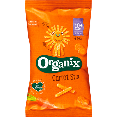 Organix Carrot stix 10+ mnd 4 st.