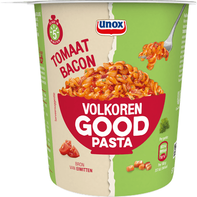 Unox Good pasta volkoren tomaat bacon