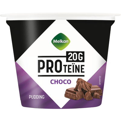 Melkan High protein pudding chocolade