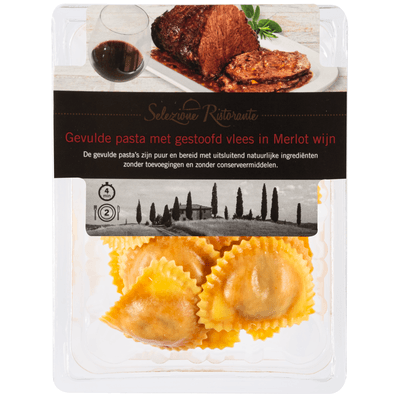 Selezione ristorante Gevulde pasta merlot