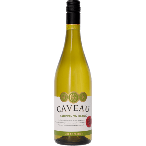 Foto van Caveau Sauvignon blanc op witte achtergrond