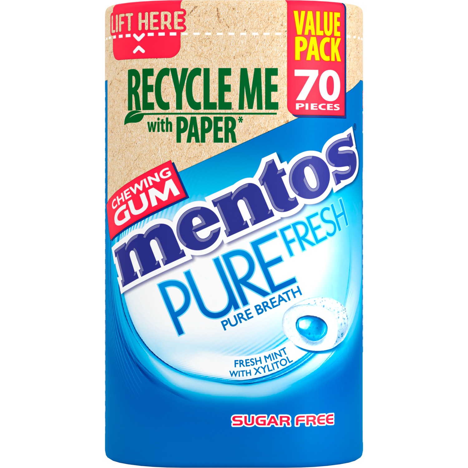 Afbeelding van Mentos Gum pure fresh freshmint