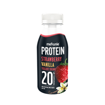 Melkunie Protein yoghurt drink aardbei vanille