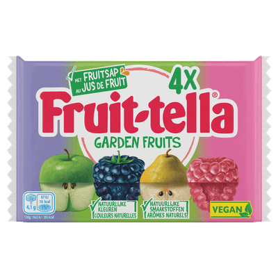 Fruittella Gardenfruits vegan 4 stuks