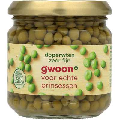 G'woon Doperwten extra fijn