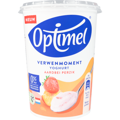 Optimel Verwenmoment yoghurt aardbei perzik