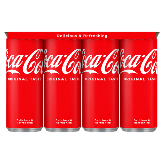 Foto van Coca-Cola Regular 8x25 cl op witte achtergrond