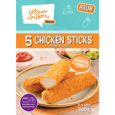 Lekker & Anders Chicken sticks 5 stuks