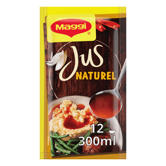 Foto van Maggi Jus naturel op witte achtergrond