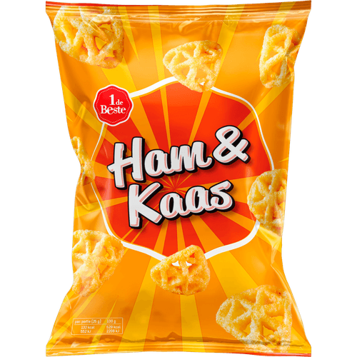 1 de Beste Chips ham kaas. Nu bij Dirk
