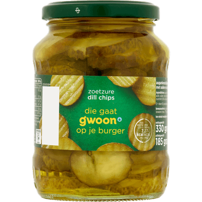 G'woon Augurkschijfjes zoetzuur