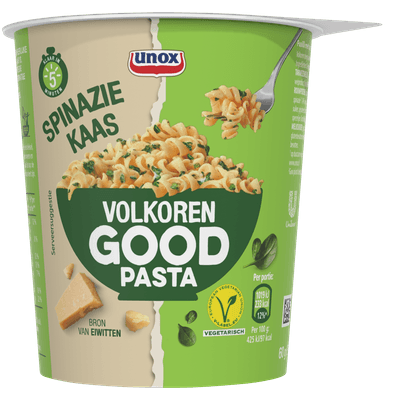 Unox Good pasta volkoren spinazie kaas