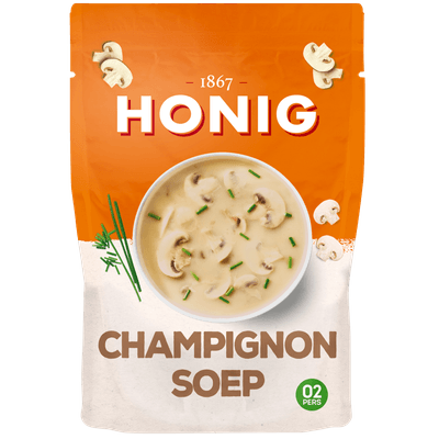 Honig Soep in zak champignon