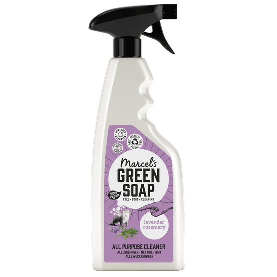 Foto van Green Soap Allesreiniger spray lavender & rosemary op witte achtergrond