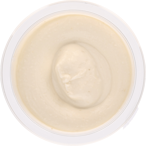 Foto van Actie aioli op witte achtergrond