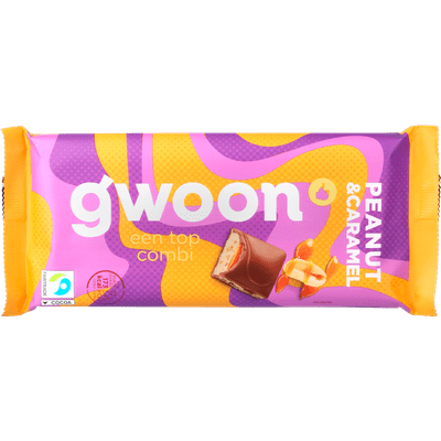 G'woon Chocoladereep melk pinda karamel