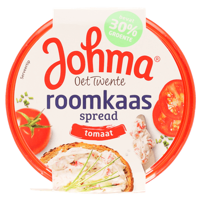 Johma Roomkaas spread tomaat