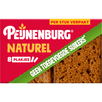 Peijnenburg Ontbijtkoek naturel portieverpakking