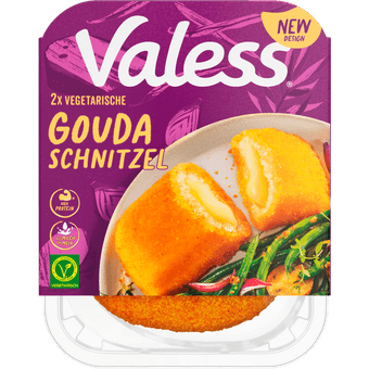 Valess Vegetarische Gouda Kaasschnitzel 2 stuks