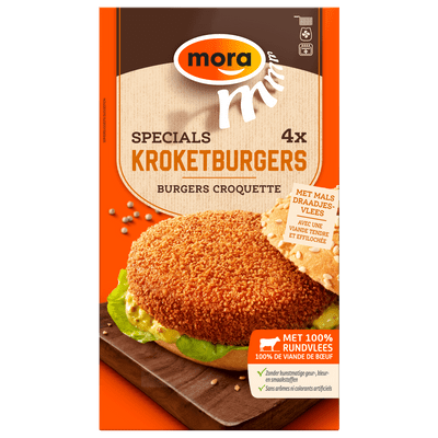 Mora Specials kroketburger 4 stuks